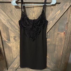 Black cocktail dress - size L (fits like M)